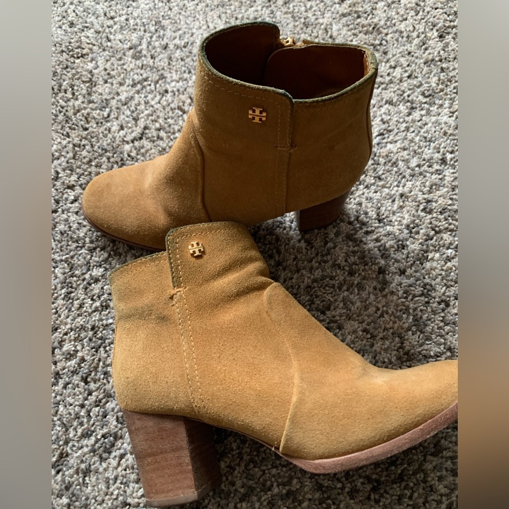Tory Burch Suede Ankle Boots